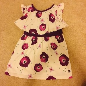 Tea Collection Purple and White Dress